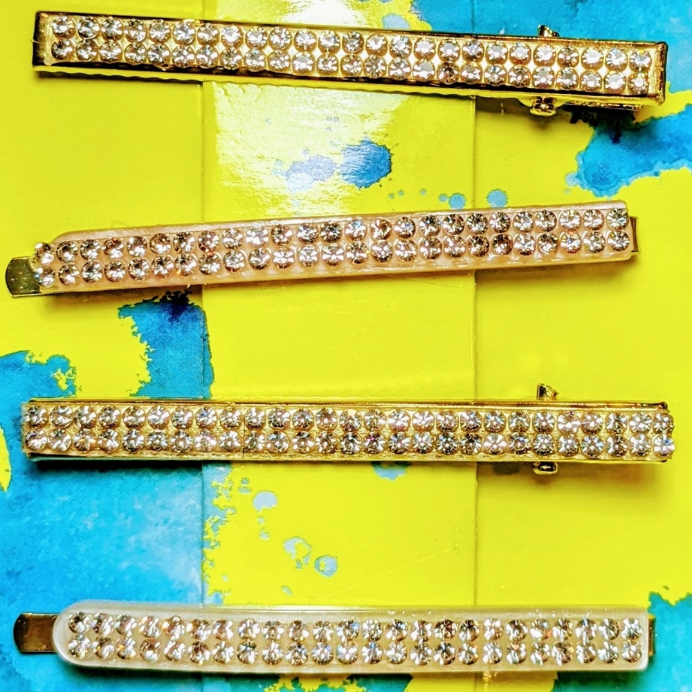 New Swarovski Style Crystal Hair Clips